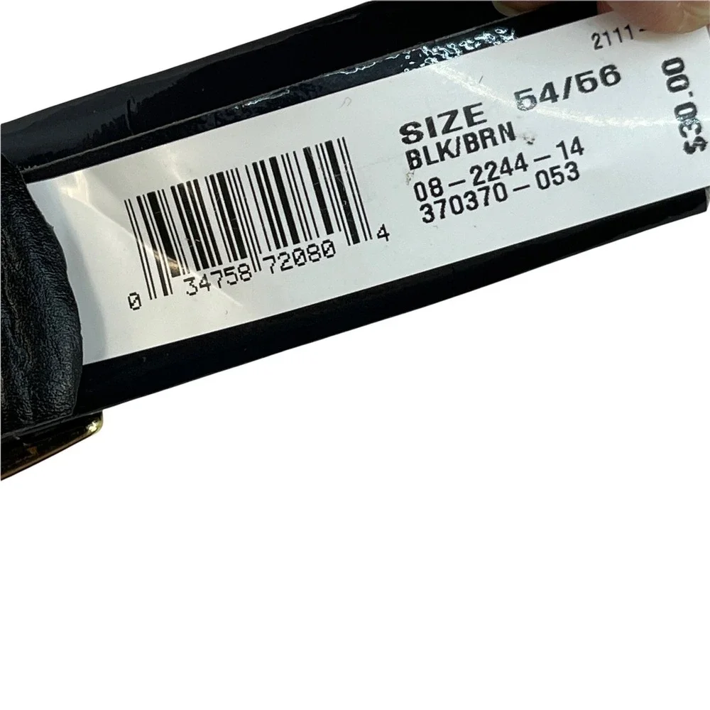 Alexander Lloyd Menswear Belt 54/56 Reversible Black/Brown‎ 1 1/4